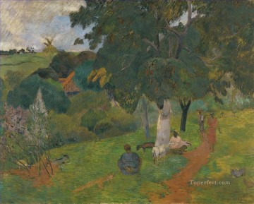 landscape Painting - Coming and Going Martinique Paul Gauguin landscape